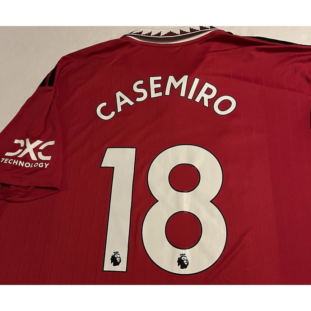 NEW Adidas Manchester United Casemiro Soccer 2022 2023 Home Jersey 4XL Premier